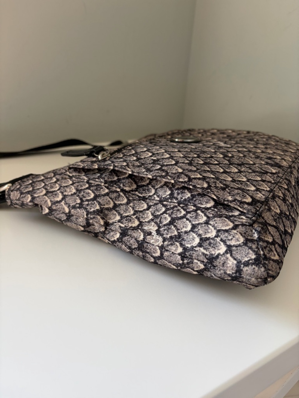 Coach Snake-Print Nylon Crossbody Bag - Picture 5 of 15